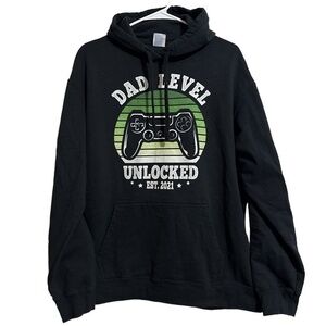 PORT & COMPANY®‎ Hoodie Mens XL Black Graphic Gamer Dad Novelty Gift 2021